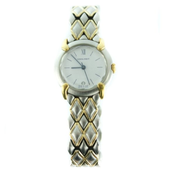 CHAUMET OR-ACIER QUARTZ WATCH WHITE DIAL TWO TONE main image 6